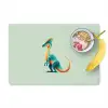 Staart - Dino - Minimalistisch - Blauw Placemat vinyl groot -zzzproduct_Kitchenyeah-website