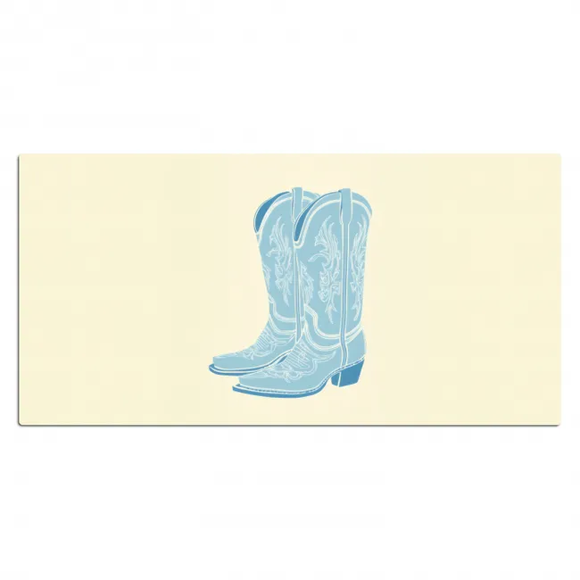 Illustratie - Cowboylaarzen - Patroon Muismat XXL klein -3d_leeg