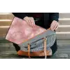 Roze - Kwarts - Goud - Marmer laptophoes neopreen klein 279 -tas