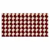 Rood - Tegelpatroon - Crème Muismat XXL klein 681 -3d_leeg