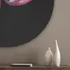 Vlinder - Roze - Nachtvlinder Akoestische PET Vilt - Rond klein -sfeer5_closeup