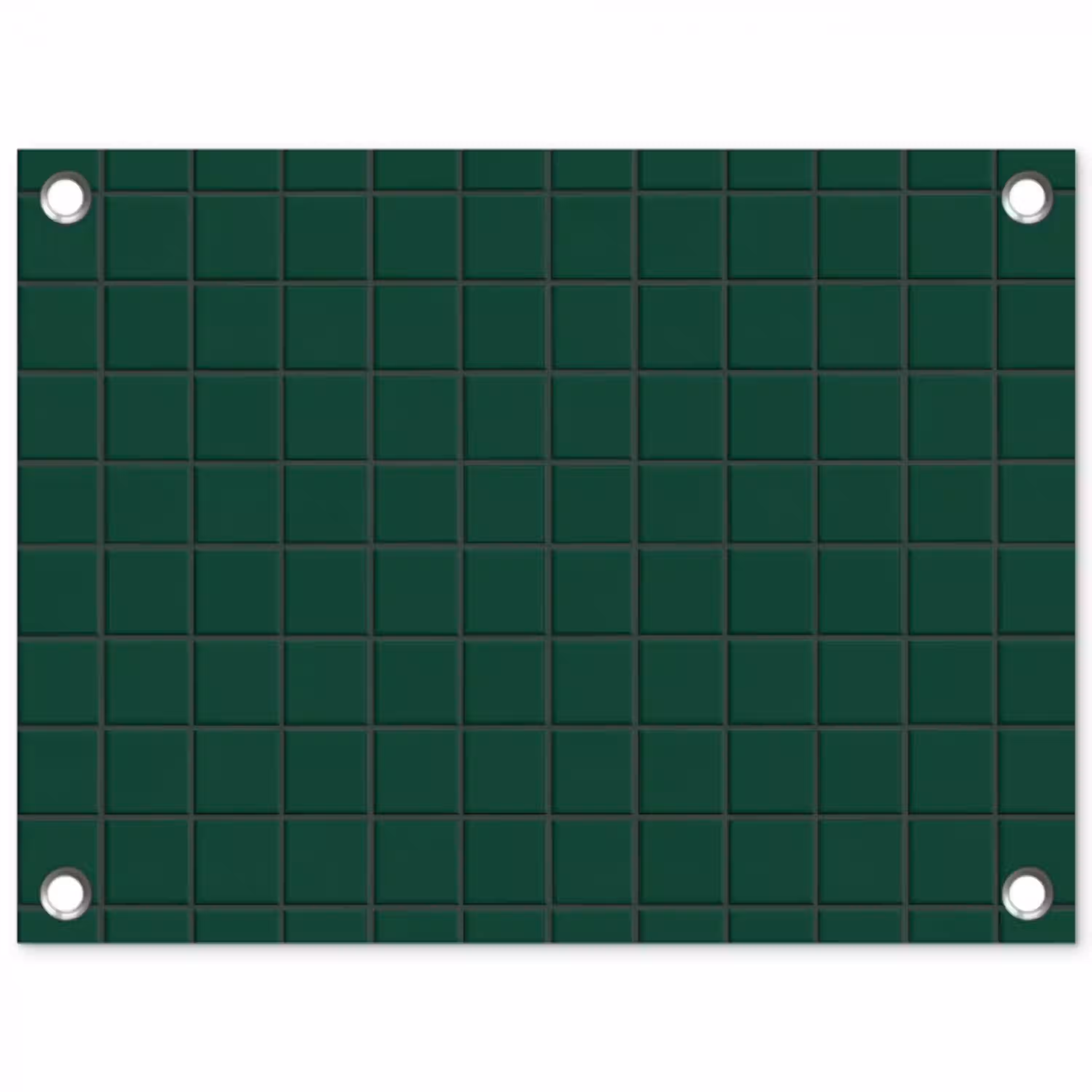 Patroon - Tegels - Dennen - Groen tuinposter los doek klein 239 -3d