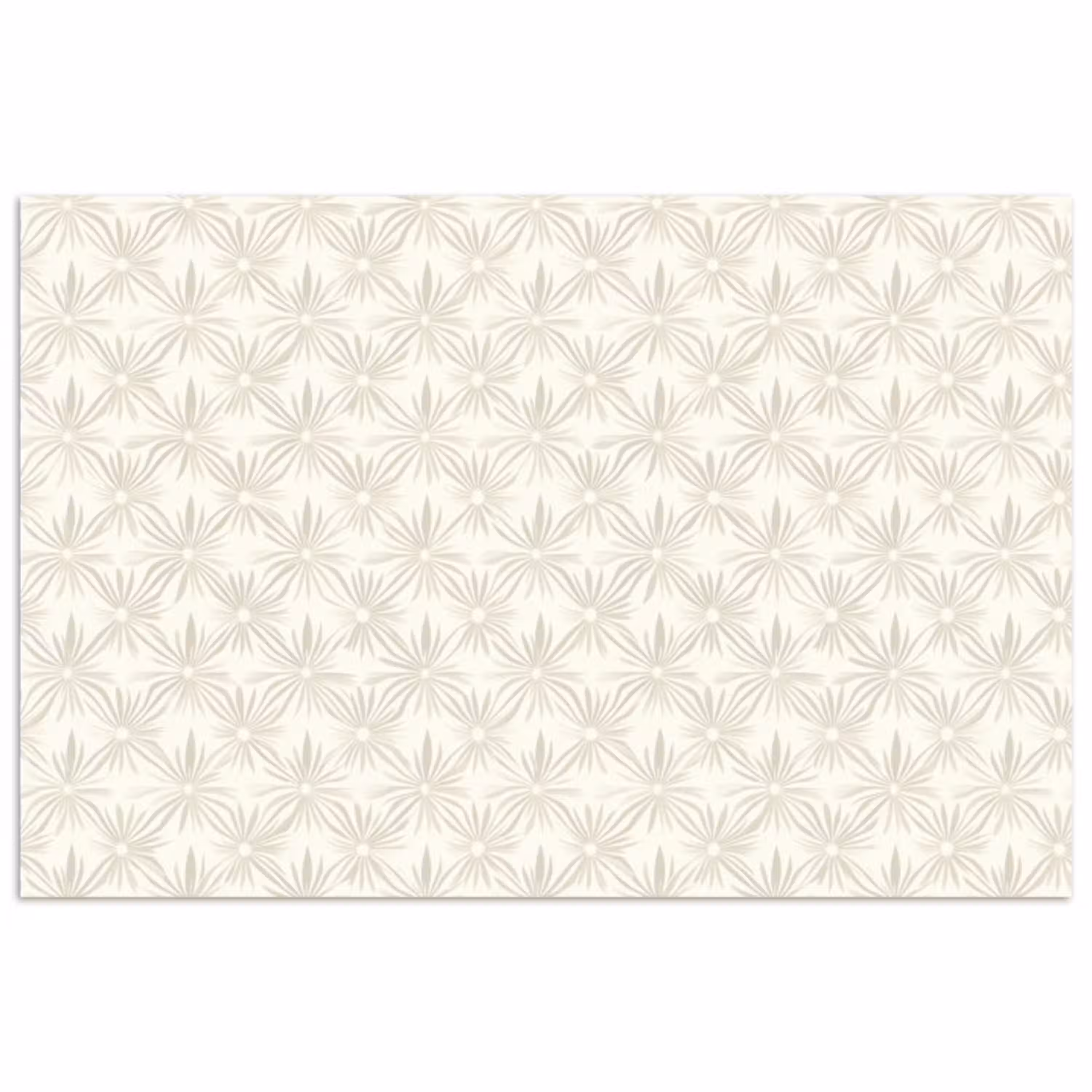 Patroon - Bloemen - Beige poster papier klein 62 -3d
