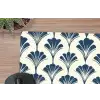 Klassiek - Motief - Blauw muismat rubber klein 262 -closeup