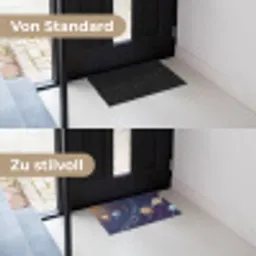 Planetenstelsel - Ruimte - Illustratie Deurmat klein -voor-na_DE
