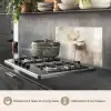 Bloem - Beige - Verf - Schaduw keuken achterwand spatscherm klein -usp_FR