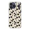 Tulpen - Patroon - Zwart Telefoonhoesje iPhone 17 Pro Max klein 879 -3d