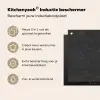 Donkergrijs - Asfaltstructuur - Ruw Inductie beschermer vinyl 3mm middel 274 -zzzzzzusp-haakje_NL