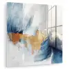 Goud - Blauw - Watercolor - Kunst - Modern plexiglas 5mm klein -zzzproduct_nieuw