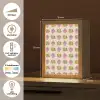 Patroon - Beige - Hartjes - Bloemen Light Box met kabel (Tafellamp) klein 925 -USP_NL