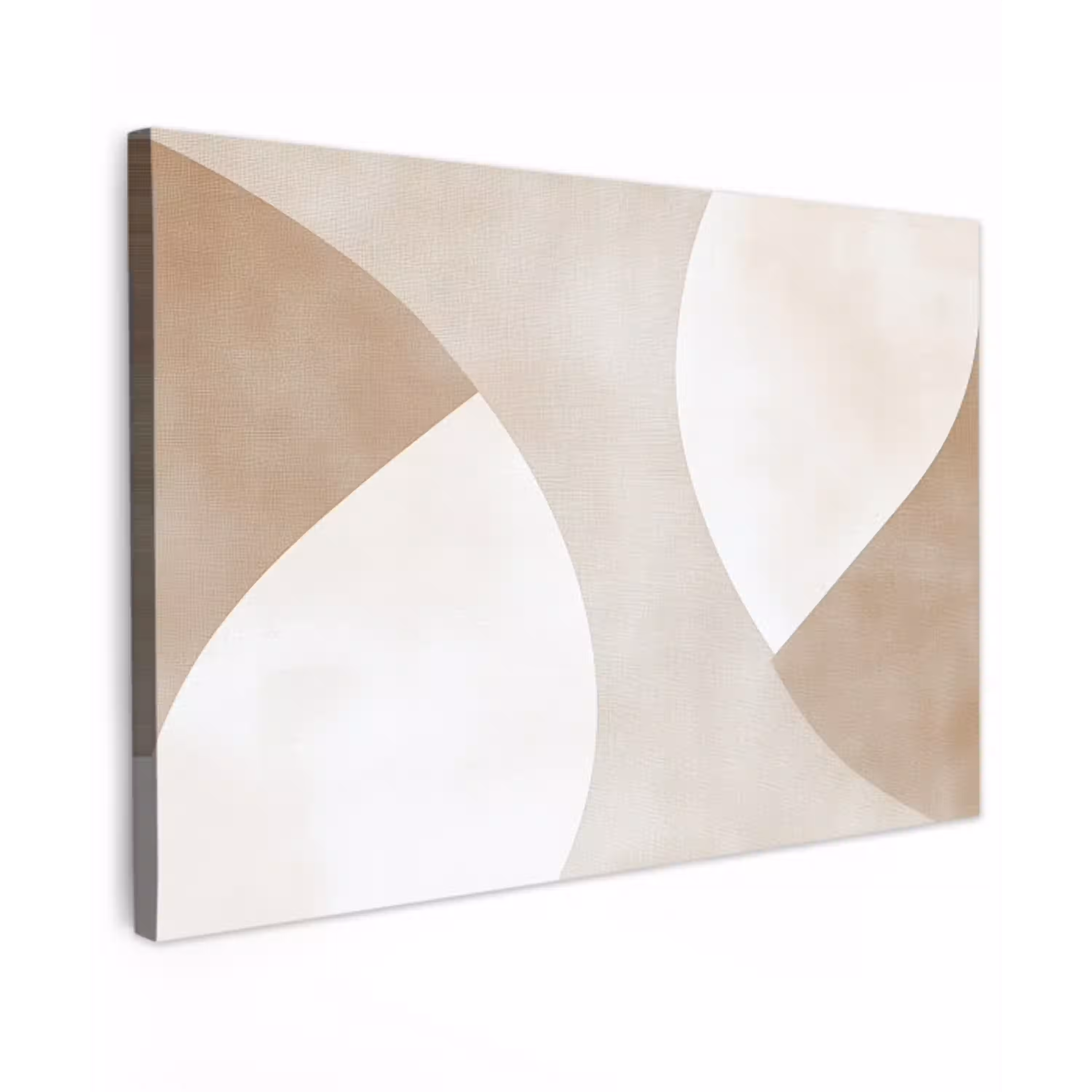 Bruin - Japandi - Abstract canvas 2cm klein -z3d