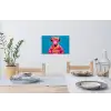 Koe - Bloemenkrans - Oorhangers - Kimono Muursticker klein -eettafel