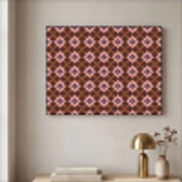 Geometrisch - Sierlijk - Bruin Textielframe zwart klein 947 -sfeer2
