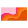 Retro - Waves - Kleurrijk Muismat XXL klein -3d_leeg