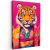 Tijger - Kimono - Planten - Roze canvas 2cm klein -z3d