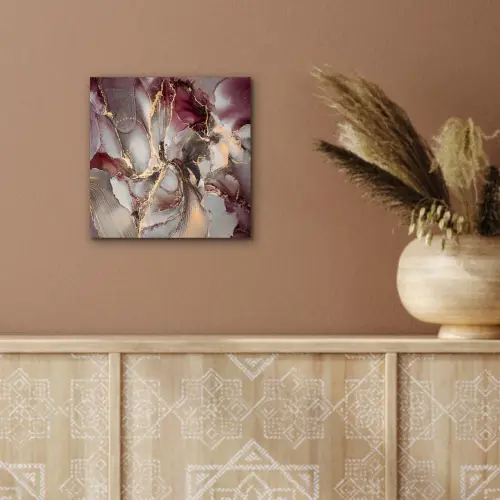 Goud - Marmer - Paars aluminium wit klein -sfeer4