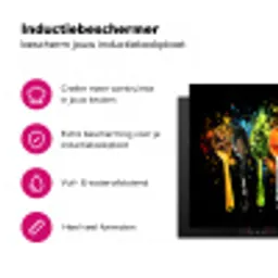 Lepels - Kruiden - Modern - Graffiti - Verf - Kleurrijk Inductie beschermer vinyl 3mm klein -wsfeer2_website