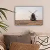 Windmolens - Landschap - Veld canvas 2cm klein -sfeer1