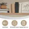 Plankjes - Boeken - Vaasjes - Planten Akoestische PET Vilt - Rond klein -closeup_FR