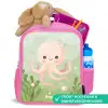 Roze octopus met een lach Kinderrugzak - Roze middel -inhoud_NL