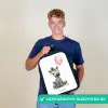 Zebra met roze ballon Rugzak - Zwart middel -sfeer7_NL