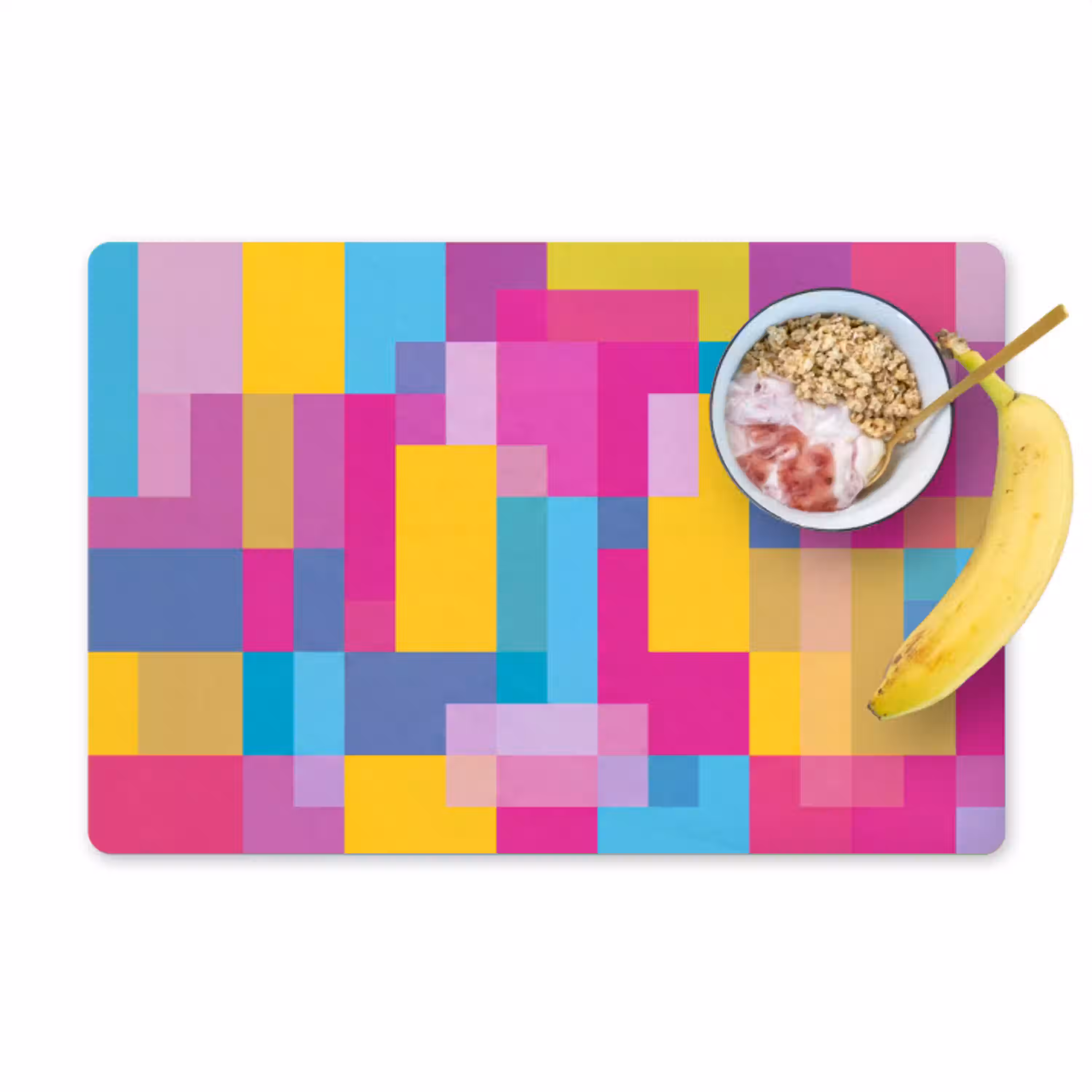 Abstract - Geometrisch - Kunst - Kleurrijk - Modern Placemat vinyl groot -zzzproduct_Kitchenyeah-website