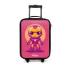 Roze ranger Kinderkoffer - Zwart klein -3d