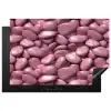 Roze - Glanzende - Stenen Inductie beschermer vinyl 3mm klein 276 -3d