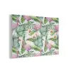 Bladeren - Flamingo - Bloemen - Jungle PET vilt middel -3d