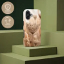 Schermbloem - Droogbloem - Winter - Beige - Minimalistisch Toughcase MagSafe Apple iPhone 17 klein -USP_PrintM_FR