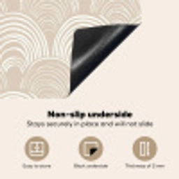 Golven - Structuur - Beige Inductie beschermer vinyl 3mm middel 274 -vsfeer4_ENG