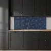 Bloemen - Japans - Patroon - Blauw - Wit keuken achterwand 2 middel 871 -sfeer1