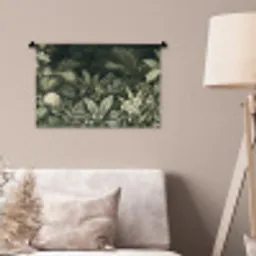 Jungle - Bladeren - Botanisch - Groen Wandkleed katoen klein -sfeer4