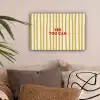 Strepen - Abstract - Yes you can - Rood canvas 2cm klein -sfeer1