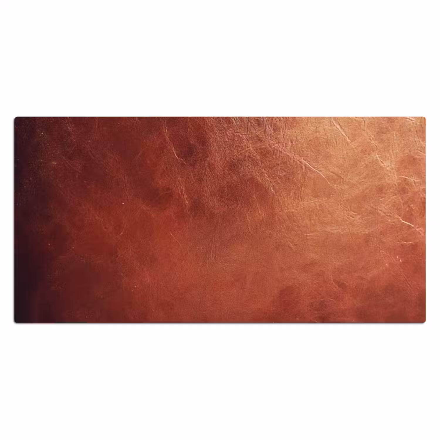 Bureau onderlegger - leer-lederlook-bruin-licht