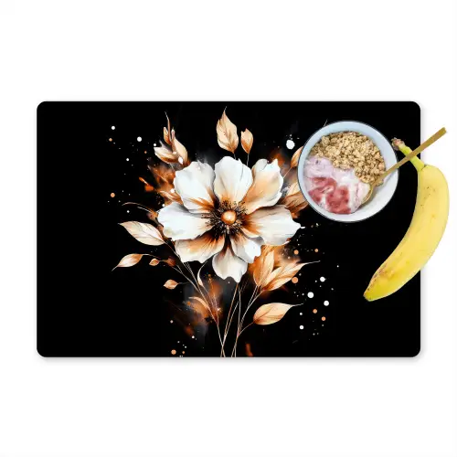 Bloem - Verf - Goud - Graffiti - Modern Placemat vinyl groot -zzzproduct_Kitchenyeah-website