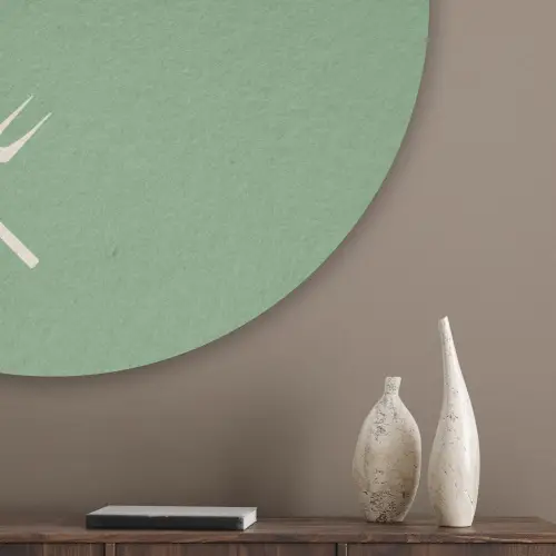 Grill - Groen - Zomer - Quote Akoestische PET Vilt - Rond klein -sfeer5_closeup
