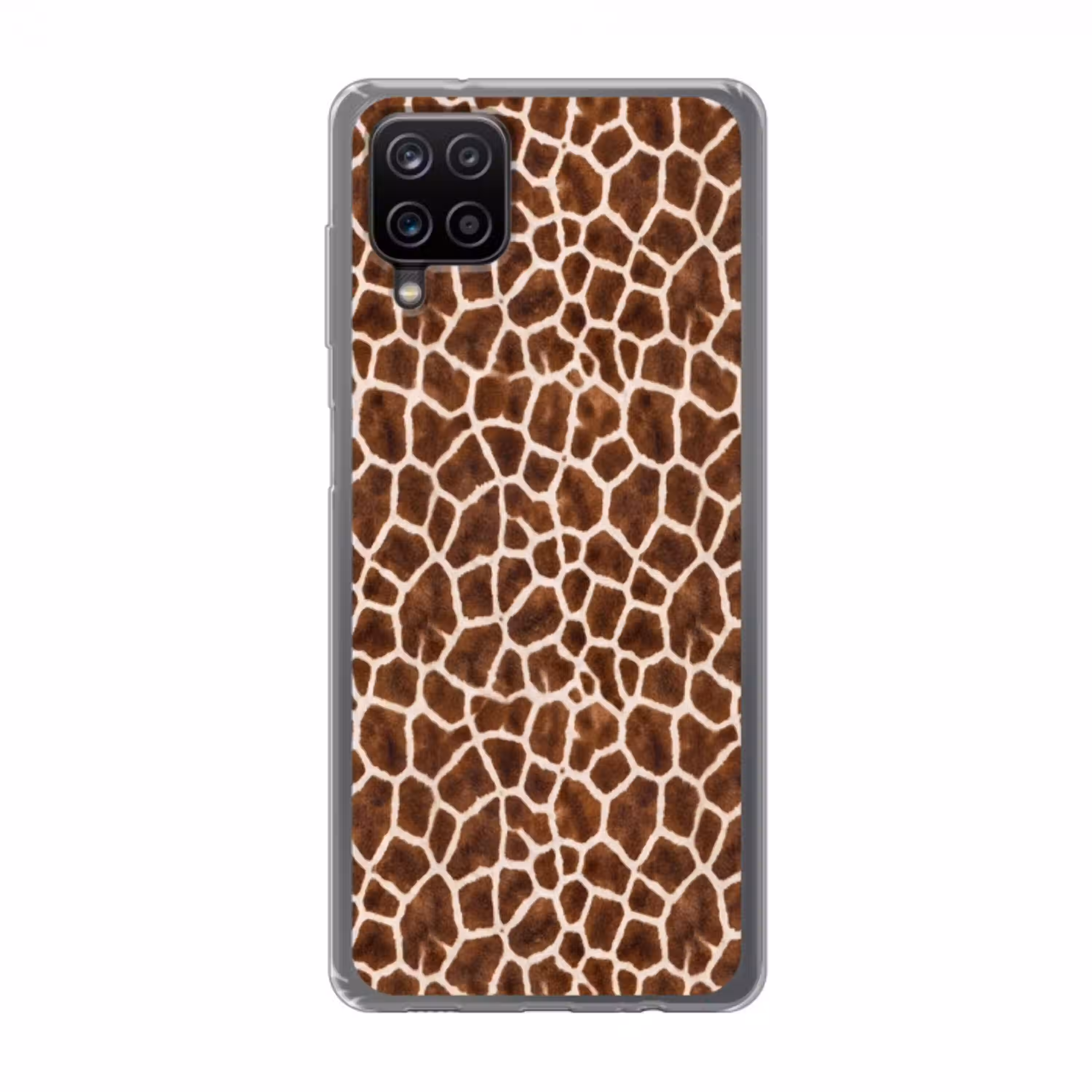 Giraf - Vacht - Klassiek - Bruin Telefoonhoesje Samsung Galaxy A12 klein -3d