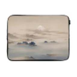 Japans - Landschap - Beige laptophoes neopreen klein -3d