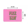 Tekst - Bold - Roze Placemat vinyl groot -specs