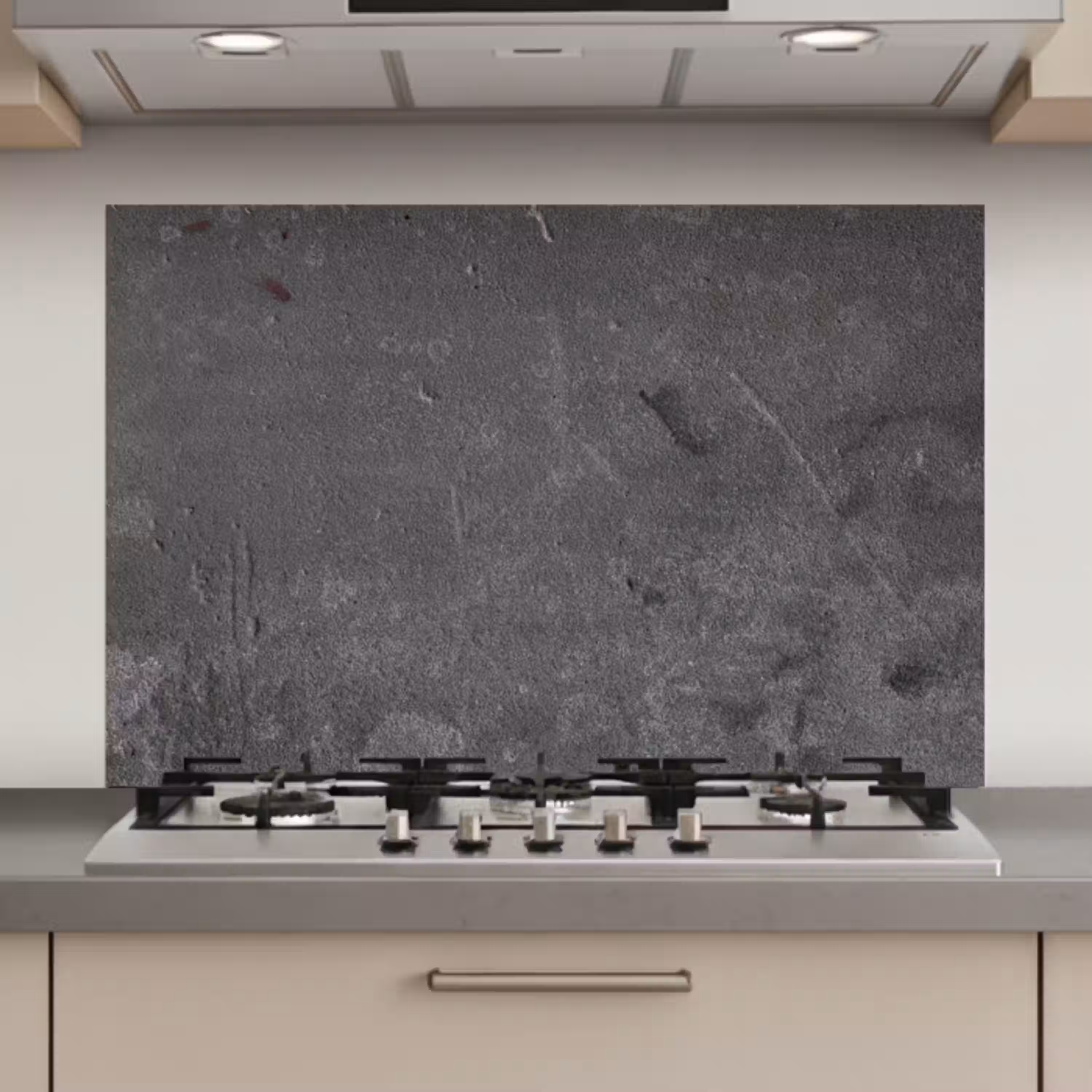 Beton - Grijs - Lijn - Vormen keuken achterwand spatscherm klein -3d_website