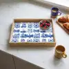 Huizen - Schepen - Blauw Dienblad Rechthoek middel 911 -sfeer2