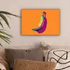 Felle kleuren - Banaan - popart canvas 2cm klein -sfeer1