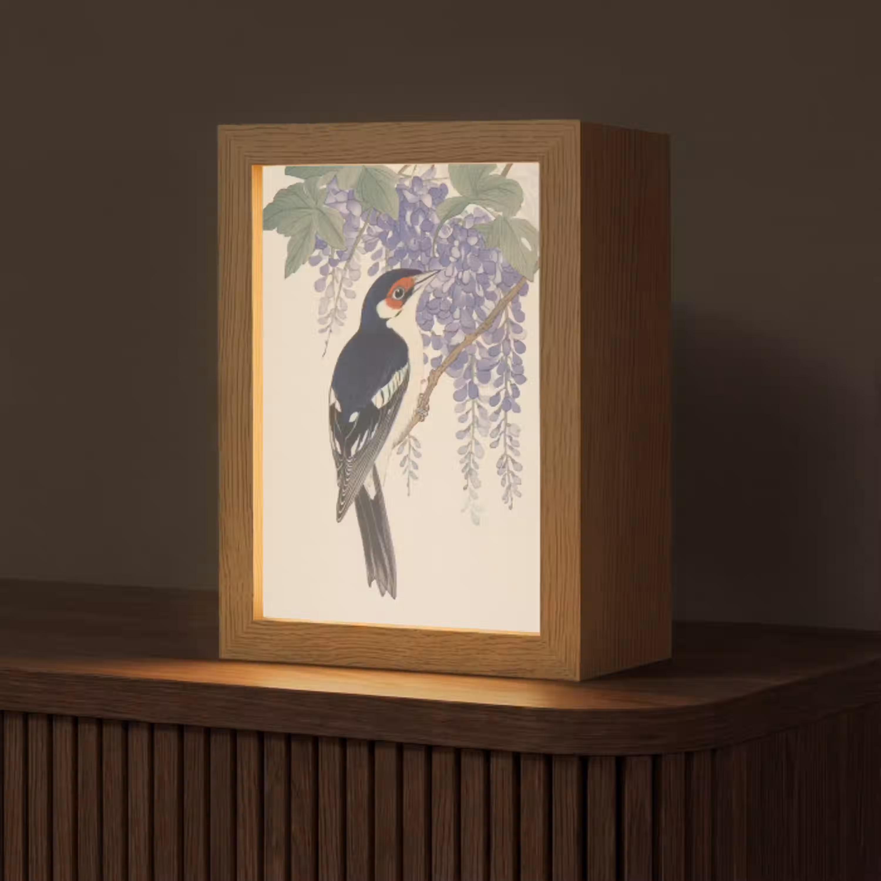 Specht - Bloemen - Paars Light Box met kabel (Tafellamp) klein -z3d_website