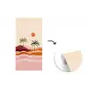 Palmbomen - Abstract - Zon - Heuvels fotobehang vinyl groot -3d