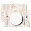 Decoratief - Labyrint - Beige Placemat vinyl groot -zzsfeer2_Kitchenyeah-website