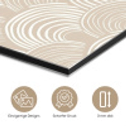 Golven - Structuur - Beige aluminium wit klein 46 -closeup_DE