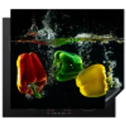 Paprika’s in Watershow Inductie beschermer vinyl 3mm middel -3d