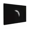 Maan - Hemel - Zwart - Schaduw Tuinposter op houten frame 2 cm dik klein -3d