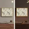 Bloem - Vogel - Kleurrijk Light Box met batterij (Wandlamp) middel 907 -sfeer3
